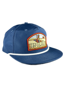 Panhandle Pheasant Rope Hat Blue/White – Texas Grit Cap Company
